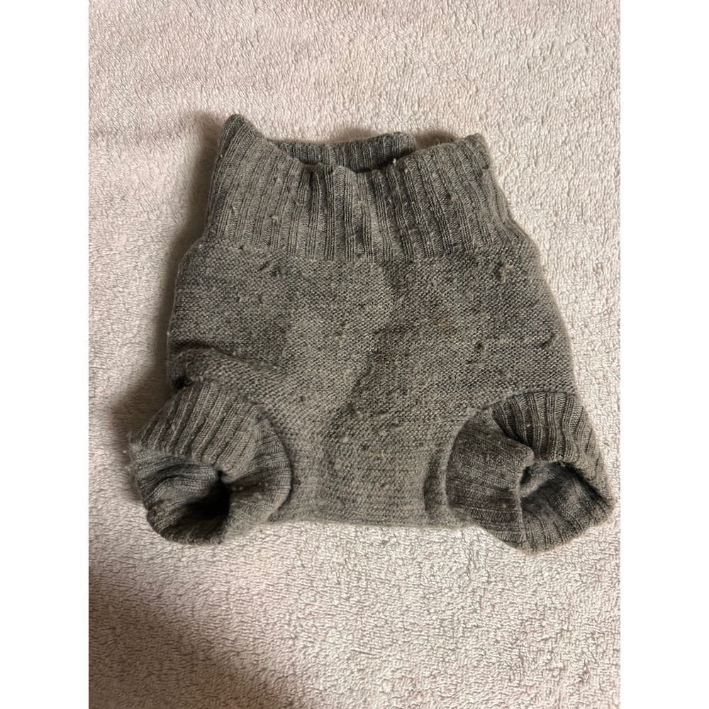 Disana Grey 100% Virgin Wool Diaper Cover Soaker Made in Germany 3-6 Months